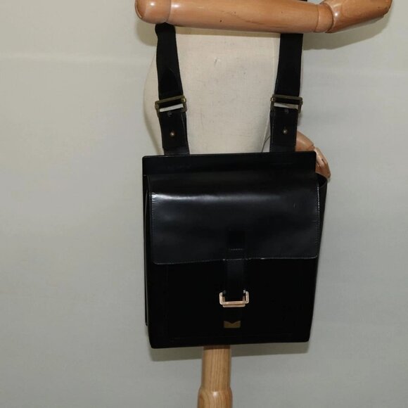 LOUIS VUITTON Liege Fantassan Shoulder Bag Leather Black M92223 LV Auth sw544 - Picture 14 of 16